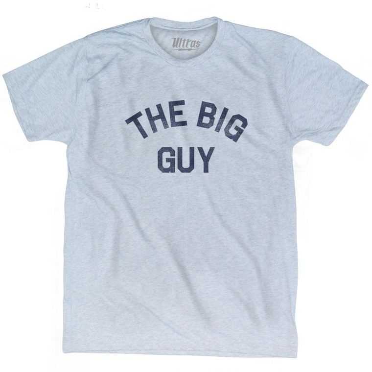 The Big Guy Adult Tri-Blend T-Shirt-Athletic White