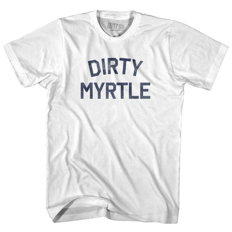 Dirty Myrtle Womens Cotton Junior Cut T-Shirt - White