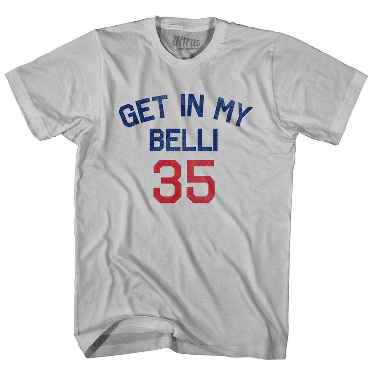 Get In My Belli 35  Adult Cotton T-Shirt - Cool Grey