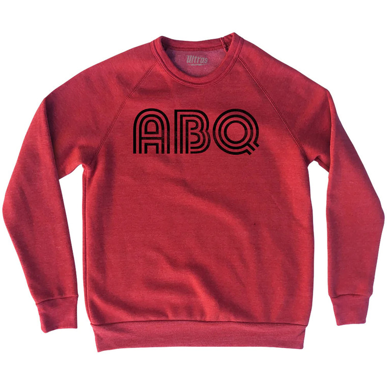 Albuquerque ABQ Airport Adult Tri-Blend Sweatshirt - Cardinal Red