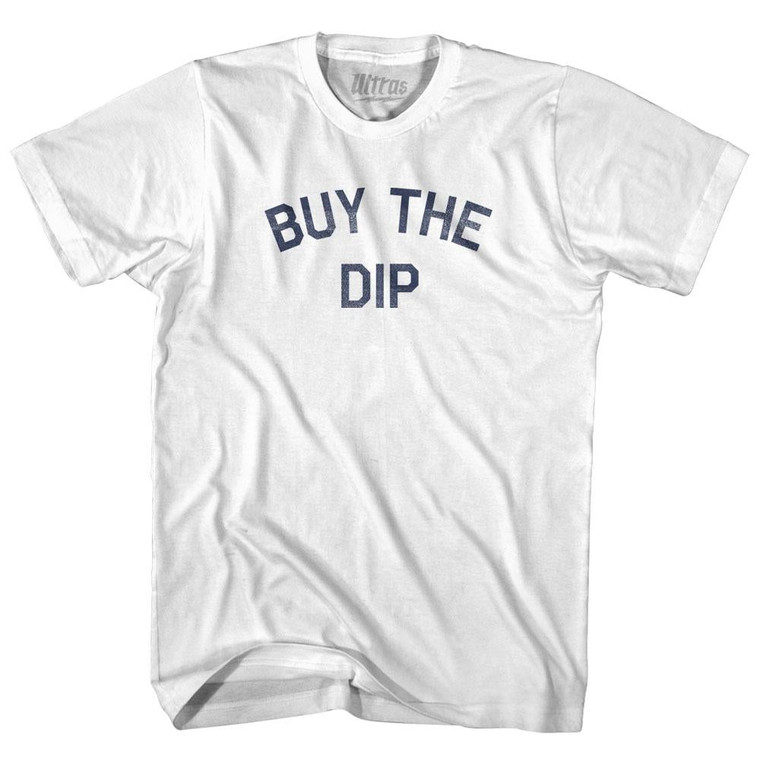 Buy The Dip Womens Cotton Junior Cut T-Shirt-White