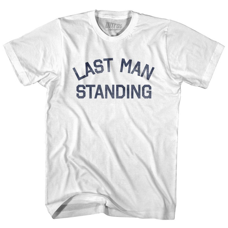 Last Man Standing Adult Cotton T-Shirt - White