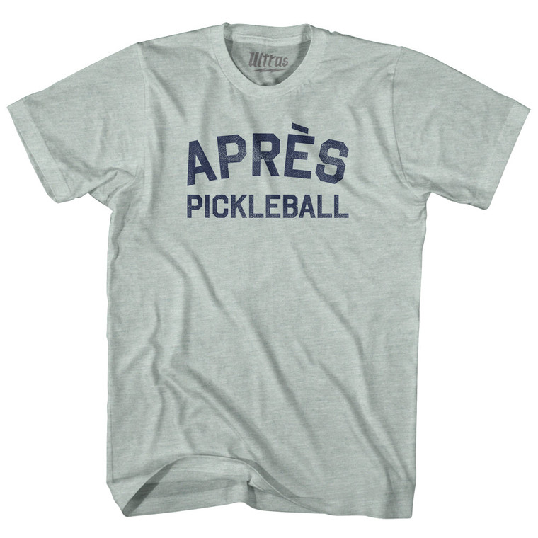 Apres Pickleball Adult Tri-Blend T-shirt - Athletic Cool Grey