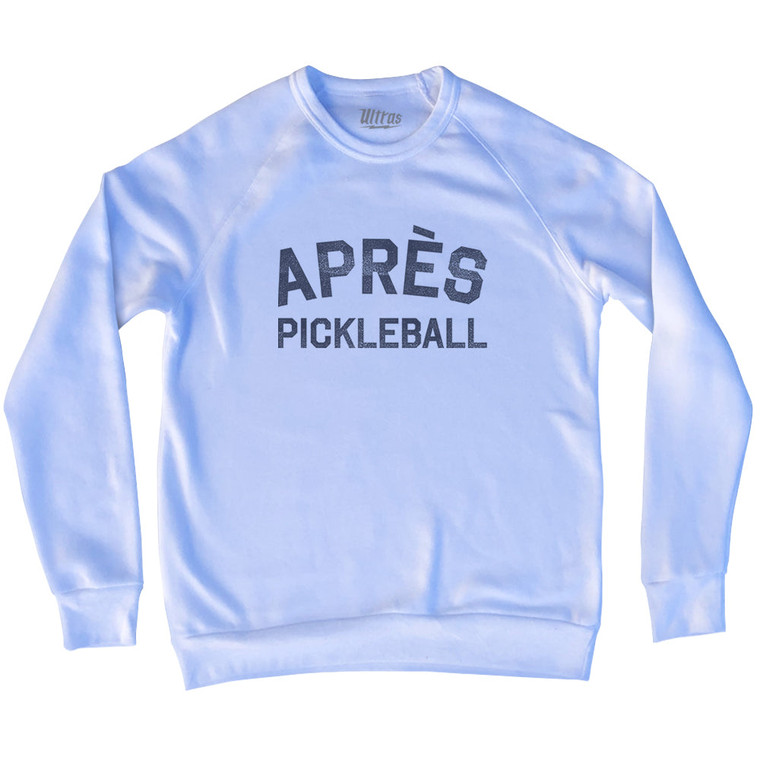 Apres Pickleball Adult Tri-Blend Sweatshirt - White