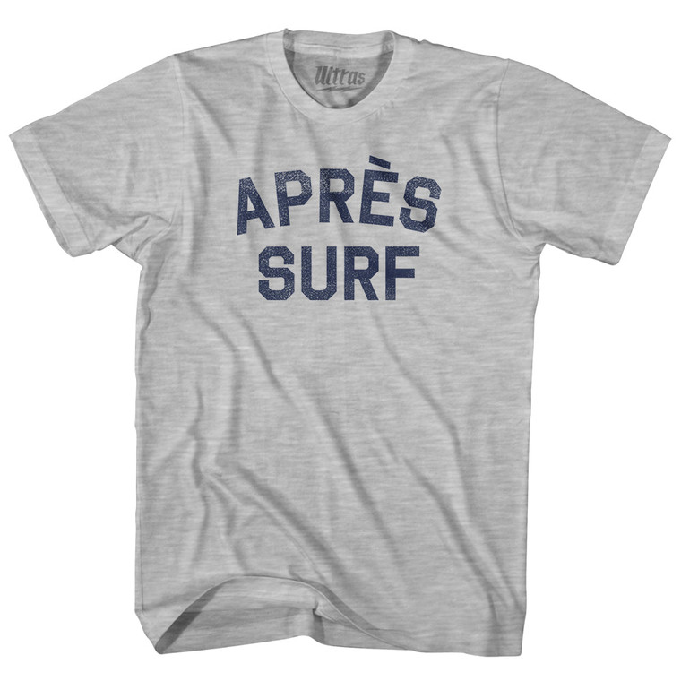 Apres Surf Womens Cotton Junior Cut T-Shirt - Grey Heather