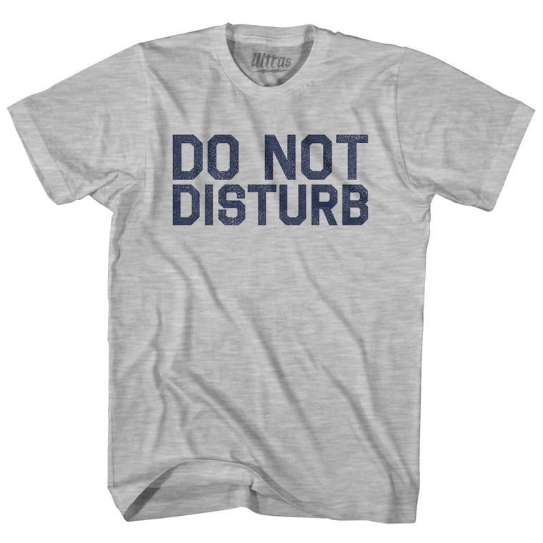 Do Not Disturb Womens Cotton Junior Cut T-Shirt - Grey Heather
