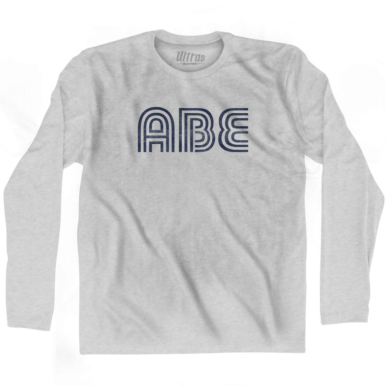 Allentown ABE Airport Adult Cotton Long Sleeve T-shirt - Grey Heather