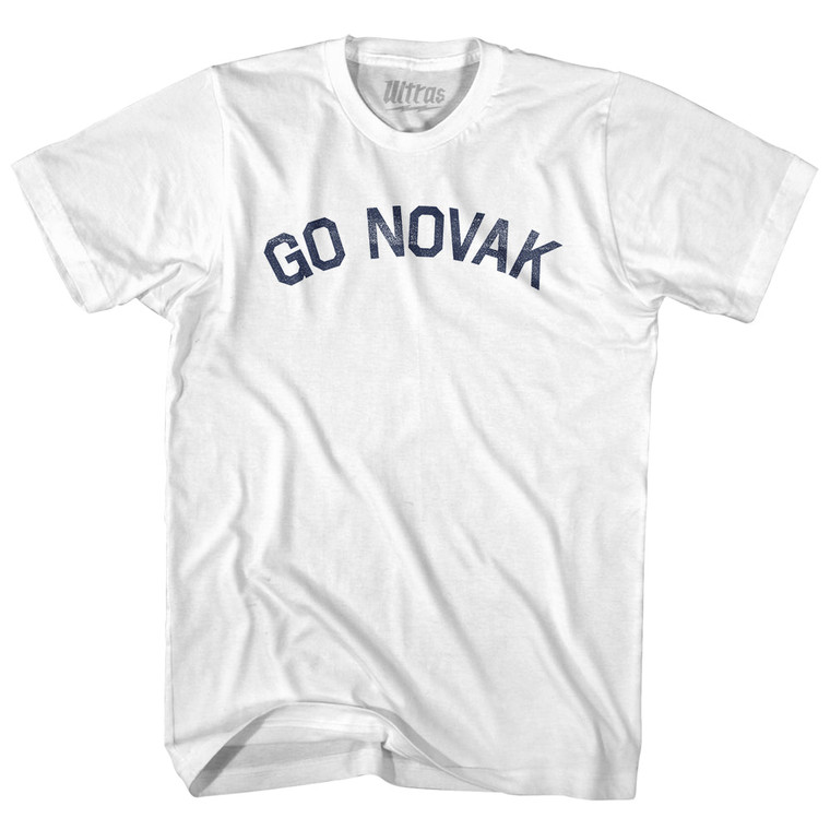 Go Novak Womens Cotton Junior Cut T-Shirt - White