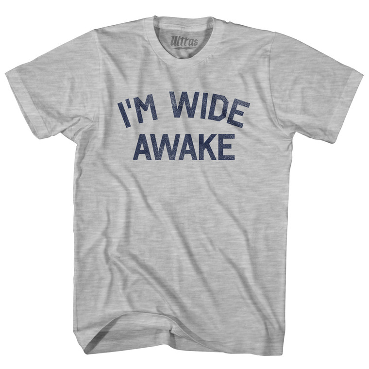 I'm Wide Awake Youth Cotton T-shirt - Grey Heather