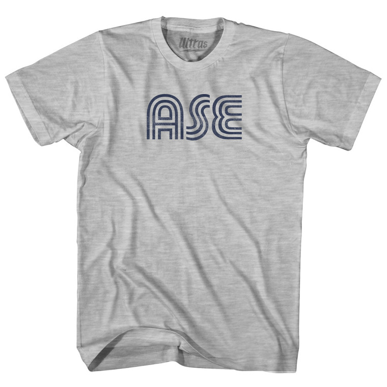 Aspen Airport ASE Adult Cotton T-shirt - Grey Heather