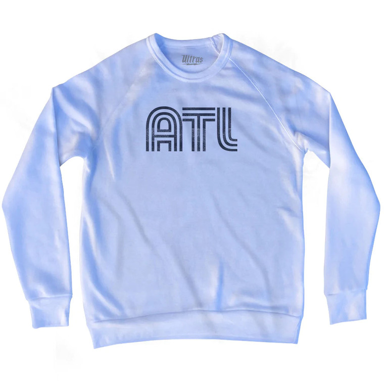 Atlanta Airport ATL Adult Tri-Blend Sweatshirt - White