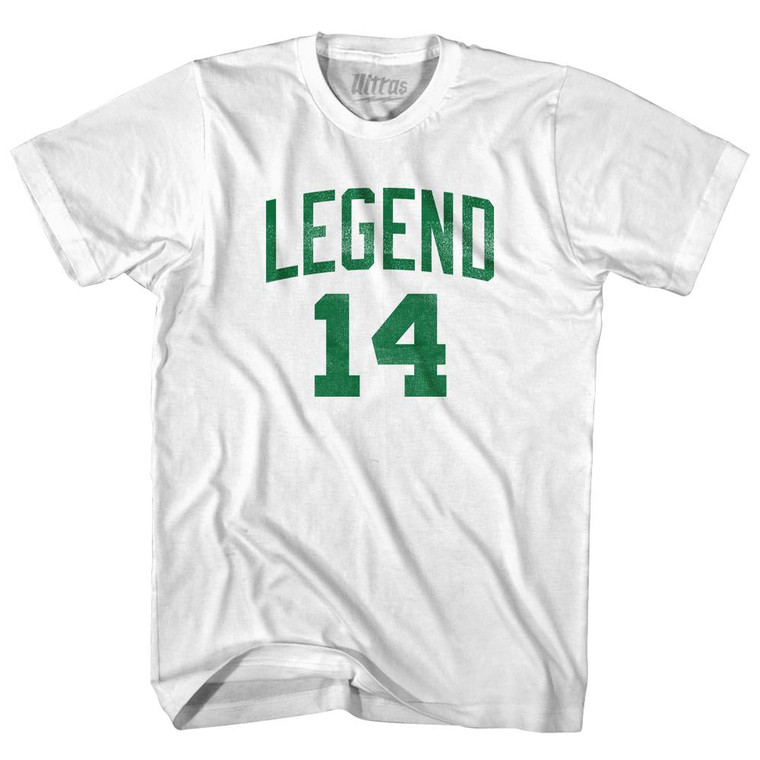 Legend 14 Youth Cotton T-Shirt - White