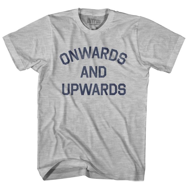 Onwards And Upwards Youth Cotton T-Shirt-Grey Heather