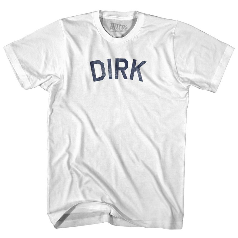 Dirk Adult Cotton T-Shirt - White
