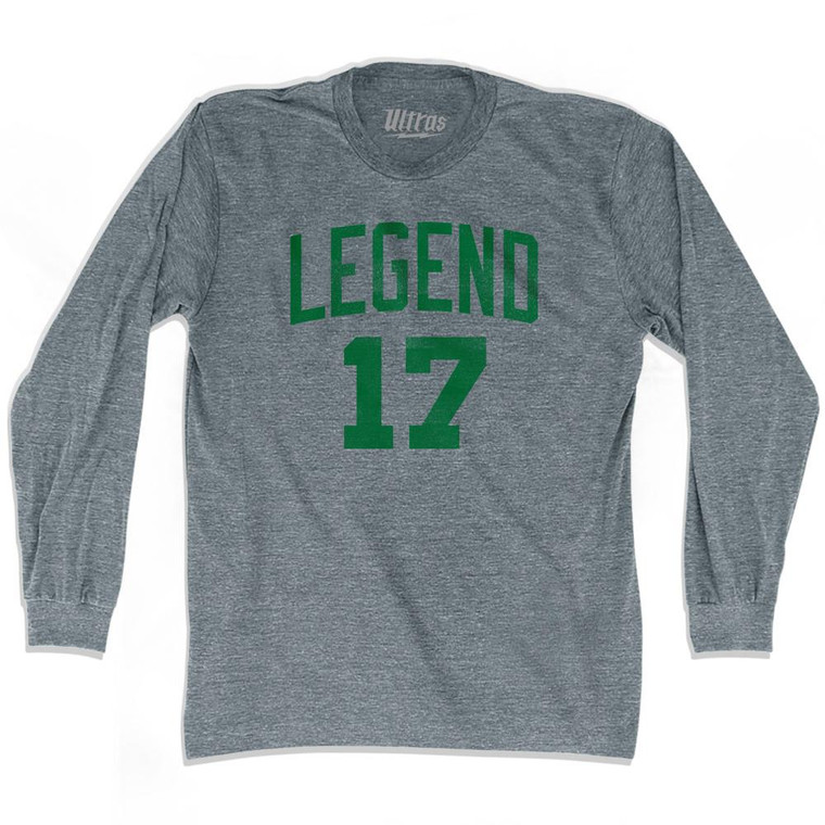 Legend 17 Adult Tri-Blend Long Sleeve T-Shirt - Athletic Grey