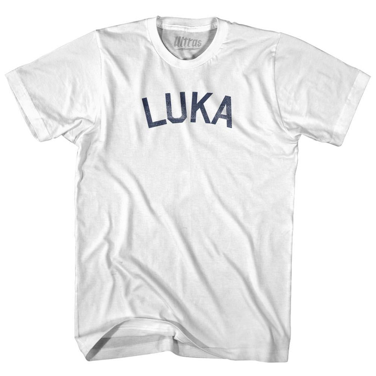 Luka Adult Cotton T-Shirt - White