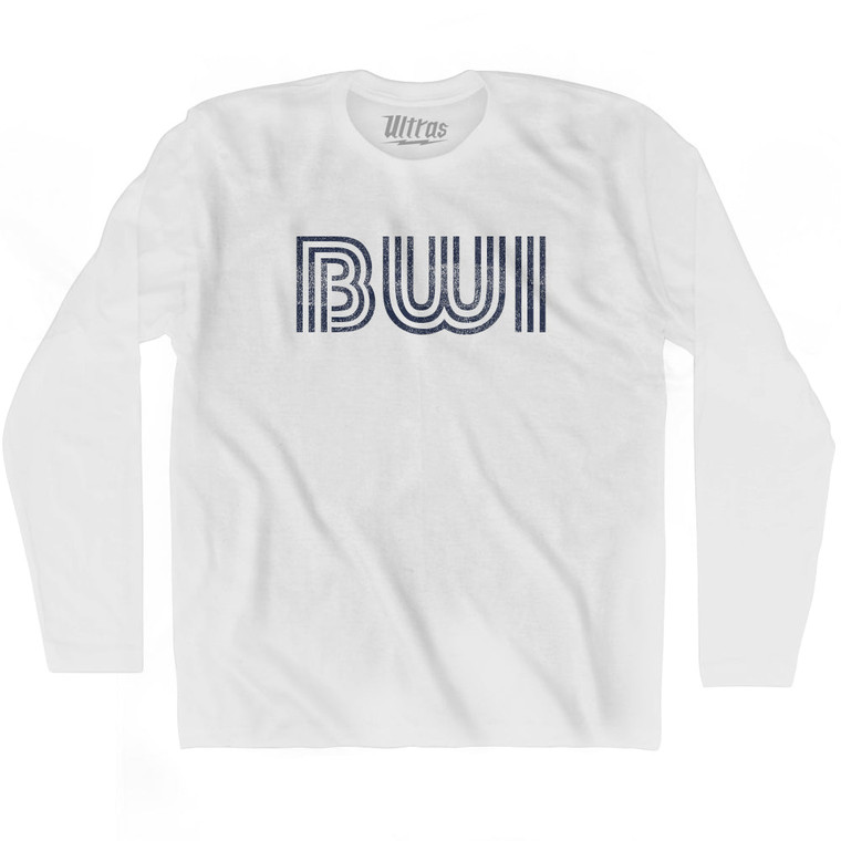 Baltimore Airport BWI Adult Cotton Long Sleeve T-shirt - White