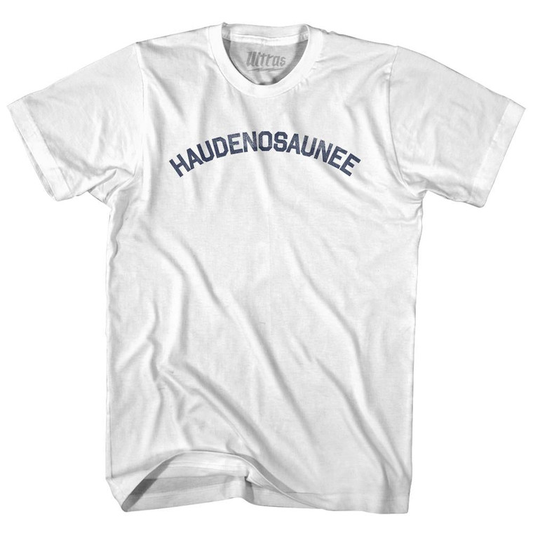 Haudenosaunee Womens Cotton Junior Cut T-Shirt - White