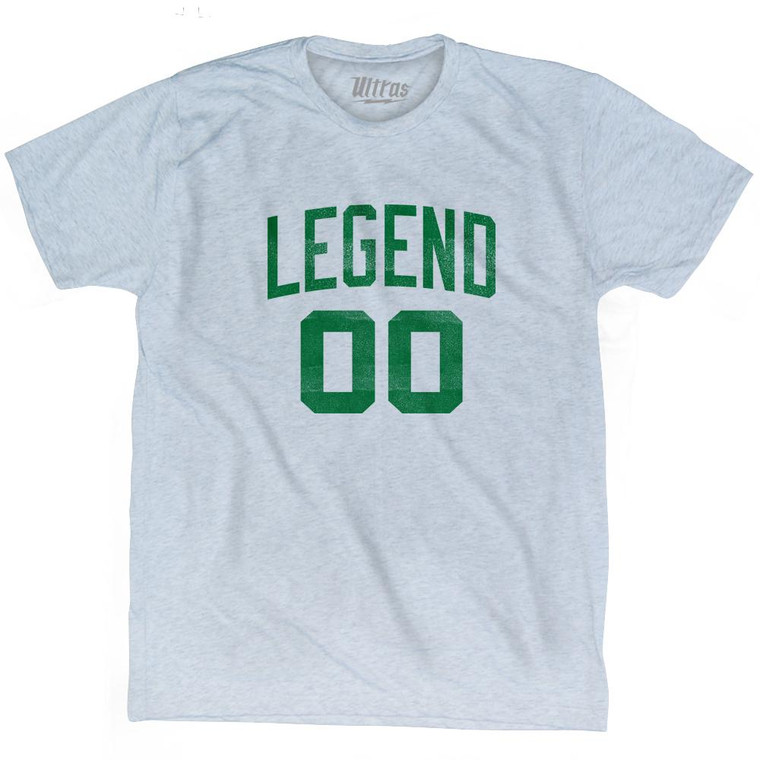 Legend 00 Adult Tri-Blend T-Shirt - Athletic White
