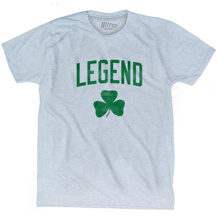 Legend Clover Adult Tri-Blend T-Shirt - Athletic White