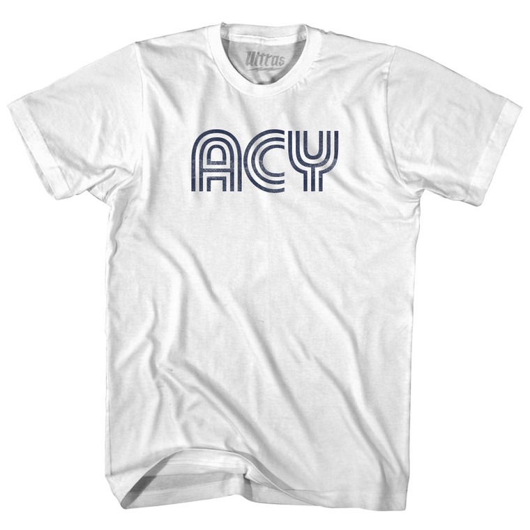 Atlantic City Airport ACY Womens Cotton Junior Cut T-Shirt - White