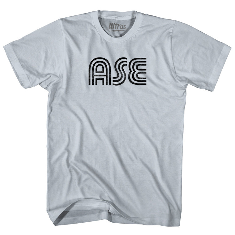 Aspen Airport ASE Adult Cotton T-shirt - Slver