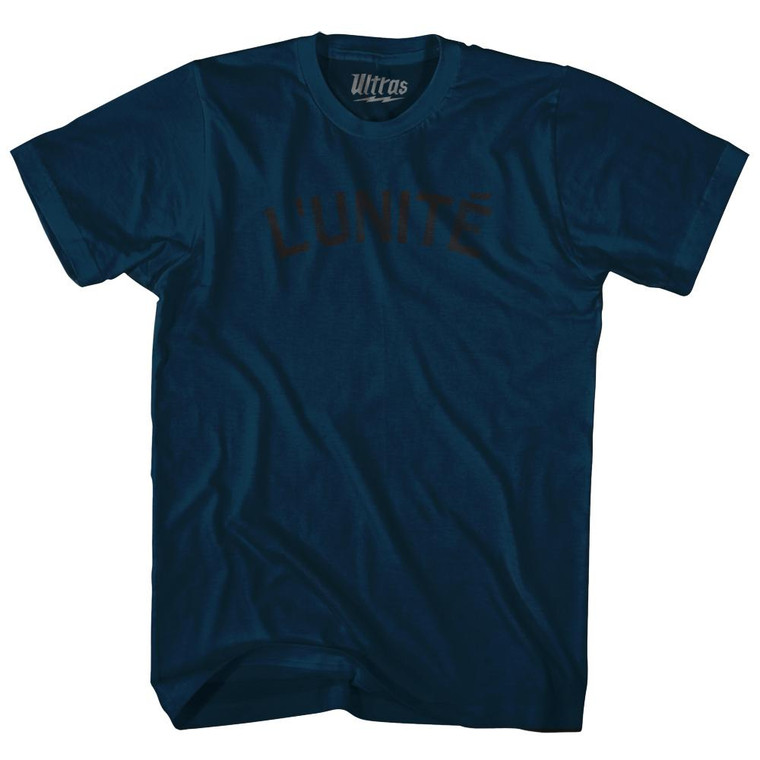 Lunite Adult Cotton T-Shirt - Navy Blue