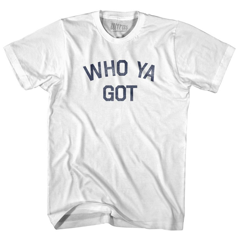 Who Ya Got Womens Cotton Junior Cut T-Shirt - White