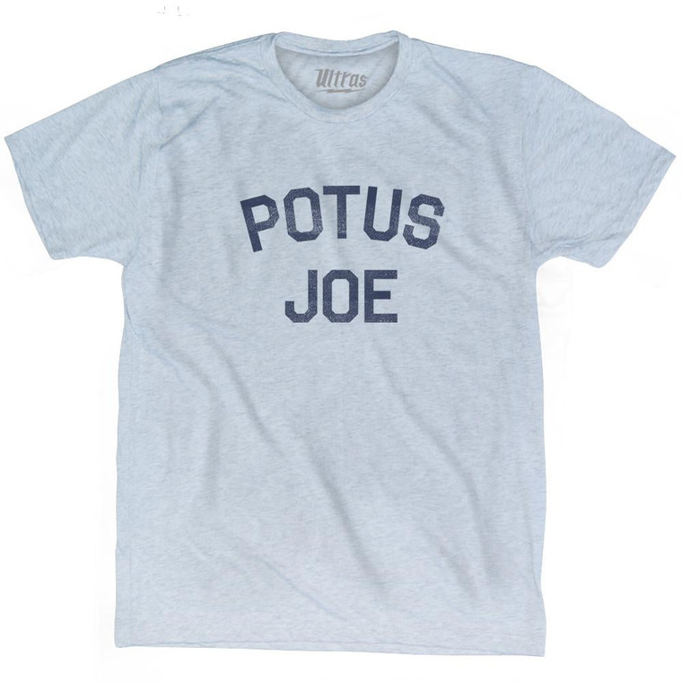 Potus Joe Adult Tri-Blend T-Shirt - Athletic White