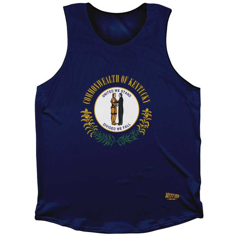 Kentucky State Flag Athletic Tank Top - Navy
