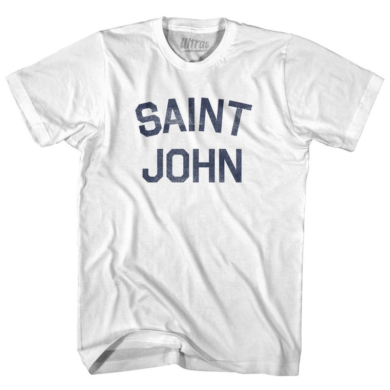 Saint John Adult Cotton T-Shirt - White