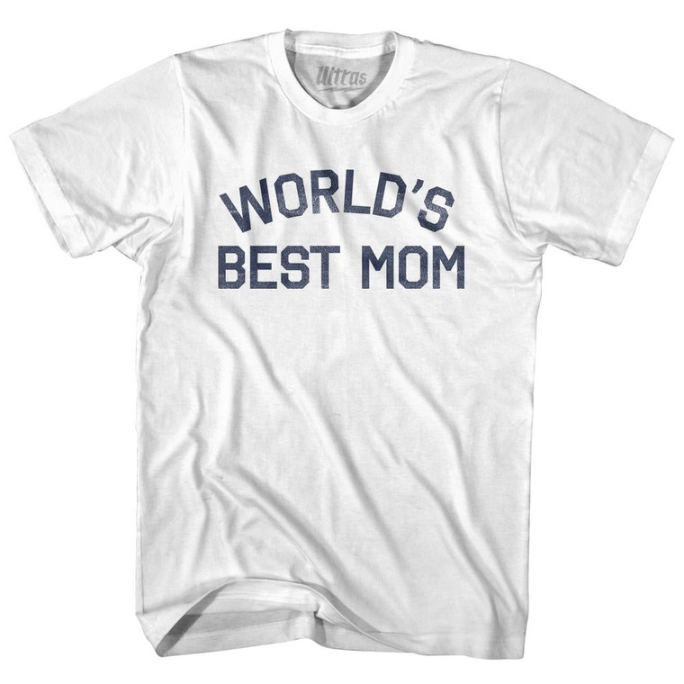 World's Best Mom Youth Cotton T-Shirt - White