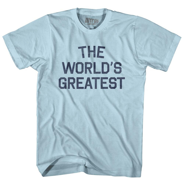 The World's Greatest Adult Cotton T-Shirt - Light Blue