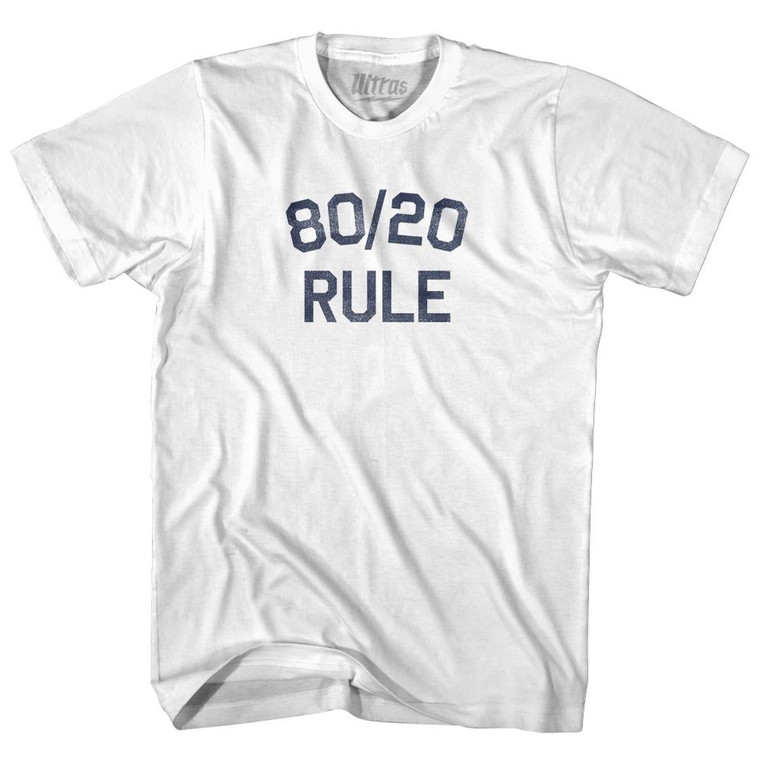 80 20 Rule Youth Cotton T-Shirt - White