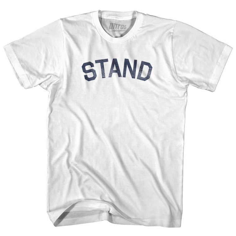 Stand Adult Cotton T-Shirt - White