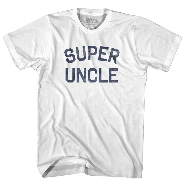 Super Uncle Womens Cotton Junior Cut T-Shirt - White