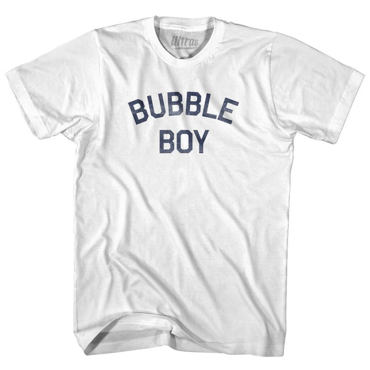 Bubble Boy Womens Cotton Junior Cut T-Shirt - White