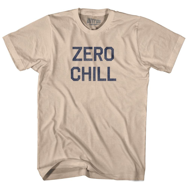 Zero Chill Adult Cotton T-Shirt - Creme