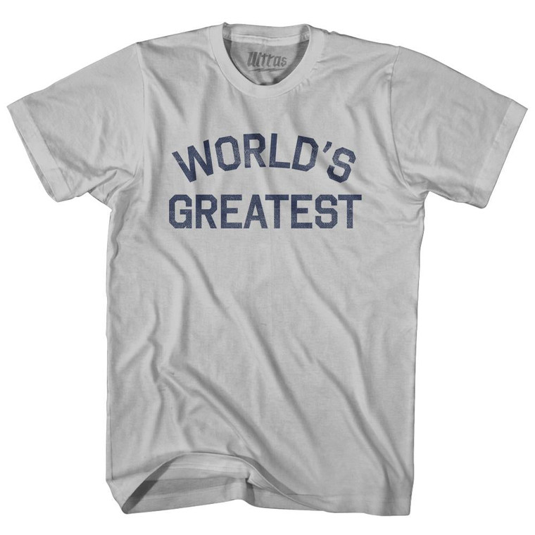 World's Greatest Adult Cotton T-Shirt - Cool Grey