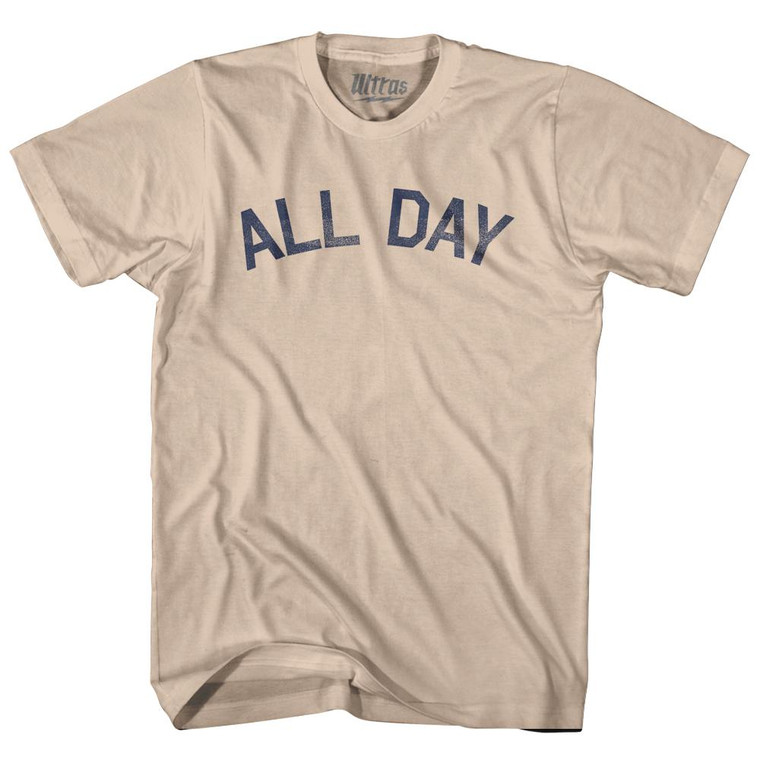 All Day Adult Cotton T-Shirt - Creme