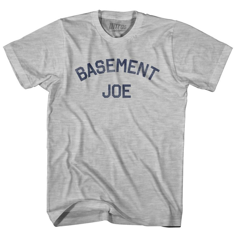 Basement Joe Womens Cotton Junior Cut T-Shirt - Grey Heather