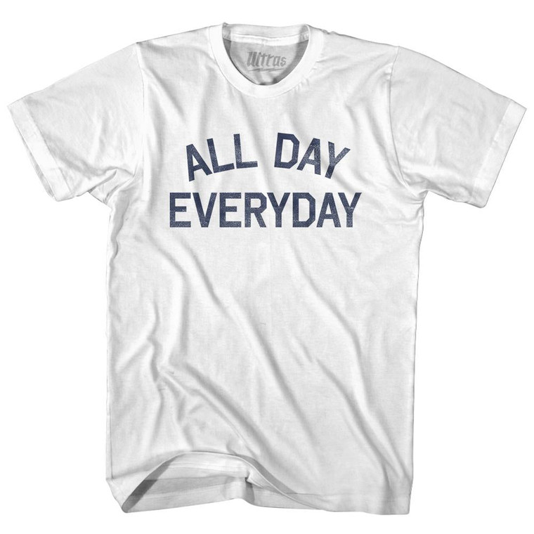 All Day Everyday Womens Cotton Junior Cut T-Shirt - White