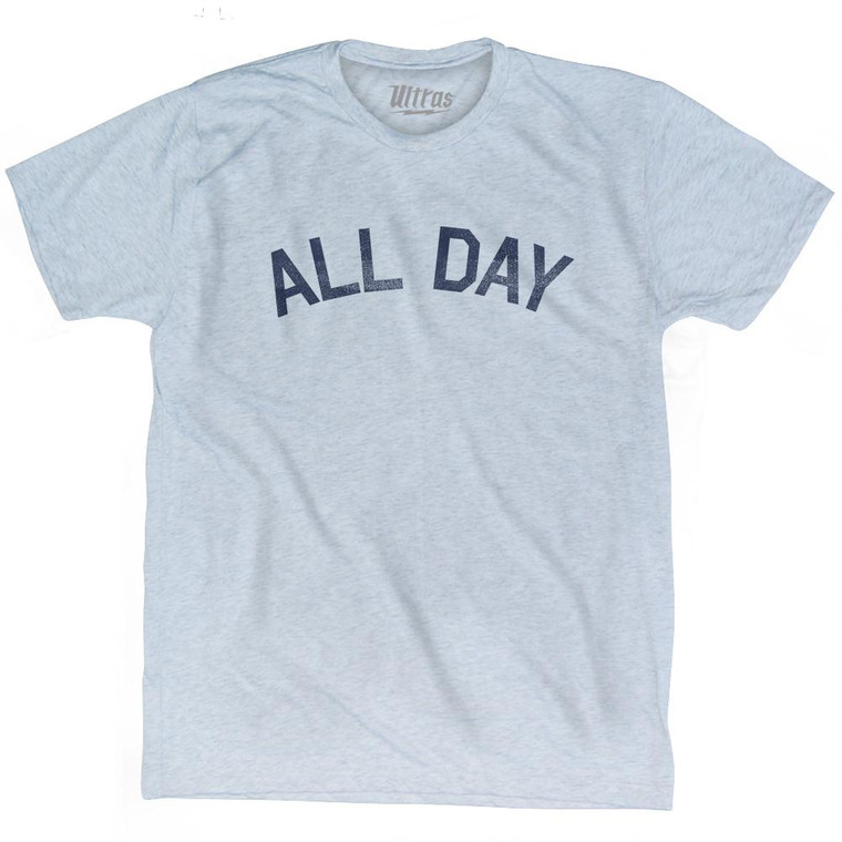 All Day Adult Tri-Blend T-Shirt - Athletic White