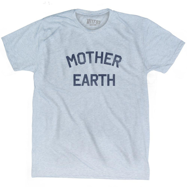 Mother Earth Adult Tri-Blend T-Shirt-Athletic White