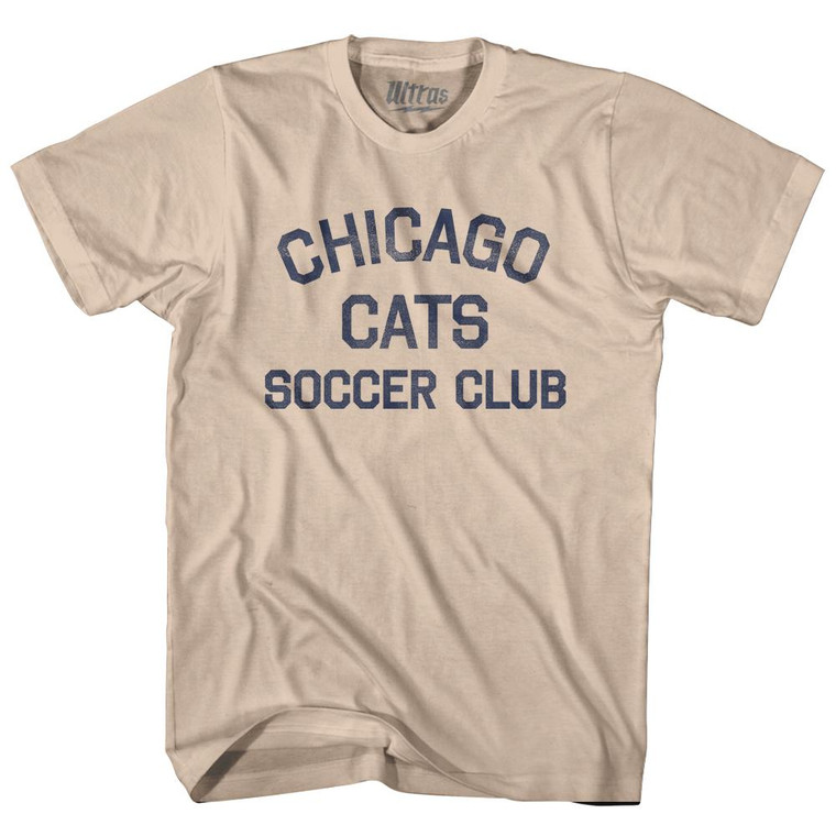 Chicago Cats Soccer Club Adult Cotton T-Shirt - Creme
