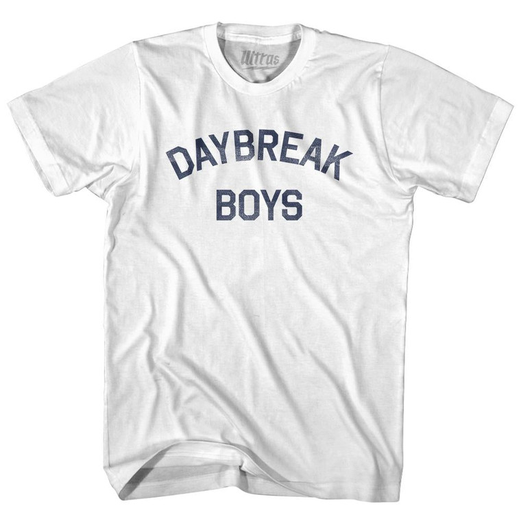 Daybreak Boys Womens Cotton Junior Cut T-Shirt - White