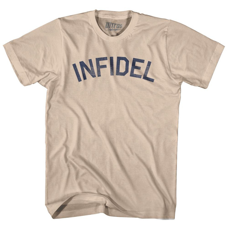 Infidel Adult Cotton T-Shirt - Creme