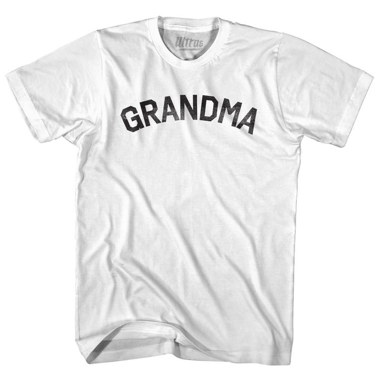 Grandma Womens Cotton Junior Cut T-Shirt - White