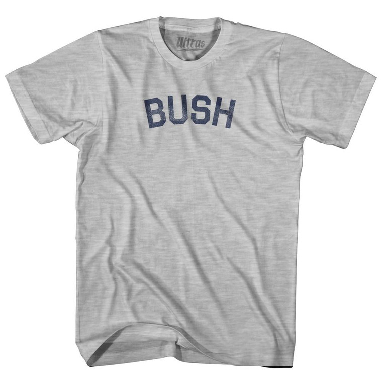 Bush Womens Cotton Junior Cut T-Shirt-Grey Heather
