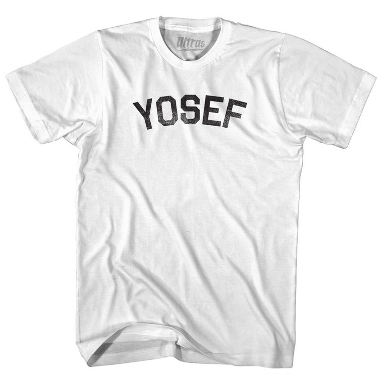 Yosef Womens Cotton Junior Cut T-Shirt - White